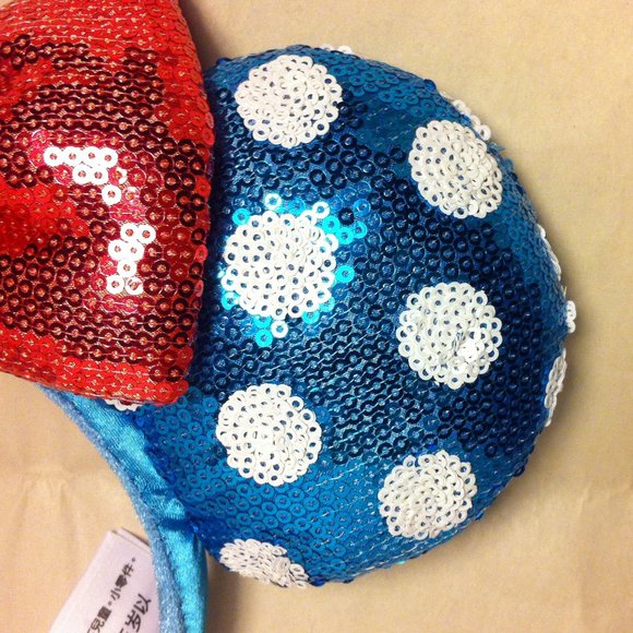 Retired Disney Parks Classic Minnie Mouse Sequin Ears Headband main image 6
